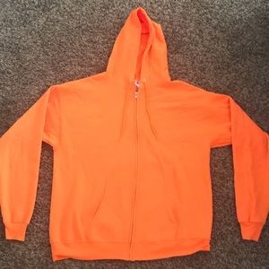 Orange Hanes Hoodie